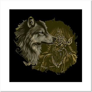 spirit wolf Posters and Art